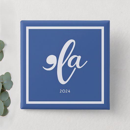 Kamala 2024 Zeg haar naam Vierkante Button 5,1 Cm