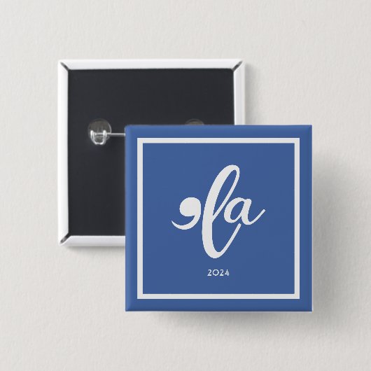 Kamala 2024 Zeg haar naam Vierkante Button 5,1 Cm (Voorkant /achterkant)