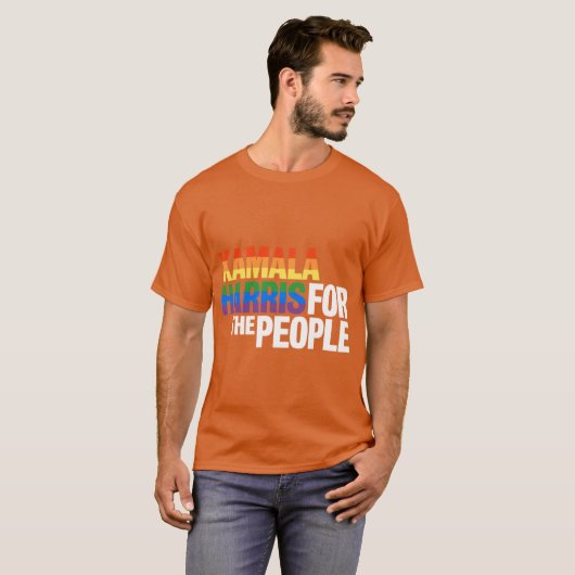Kamala 2026 Sticker LGBTQ Kamala For the People 20 T-shirt (Voorkant volledig)