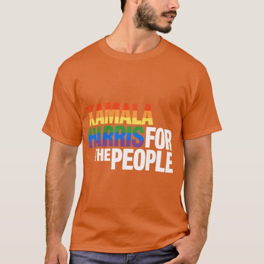 Kamala 2026 Sticker LGBTQ Kamala For the People 20 T-shirt (Voorkant)