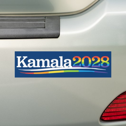 Kamala 2028 LGBT Bumpersticker (Op auto)