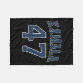 Kamala 47 Comma President Kamala Harris Wheimer 20 Fleece Deken (Voorkant (Horizontaal))