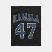 Kamala 47 Comma President Kamala Harris Wheimer 20 Fleece Deken (Voorkant)