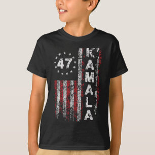 Kamala 47 Kamala47 President Verenigde Staten Vlag T-shirt