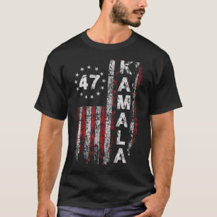 Kamala 47 Kamala47 President Verenigde Staten Vlag T-shirt