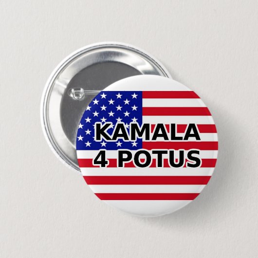 KAMALA 4 POTUS RONDE BUTTON 5,7 CM (Voorkant /achterkant)