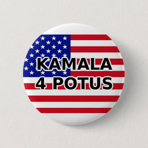 KAMALA 4 POTUS RONDE BUTTON 5,7 CM