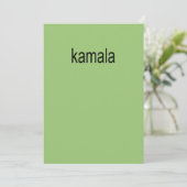 Kamala Album Hoesje Kaart (Staand voorkant)