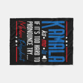 Kamala, als dat te moeilijk is om uit te spreken,  fleece deken (Voorkant (Horizontaal))