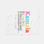 Kamala, als dat te moeilijk is om uit te spreken, fleece deken (Voorkant (Horizontaal))