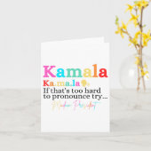 Kamala, als dat te moeilijk is om uit te spreken, kaart (Gele Bloem)