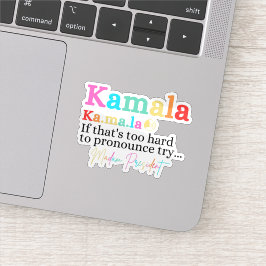 Kamala, als dat te moeilijk is om uit te spreken,  sticker