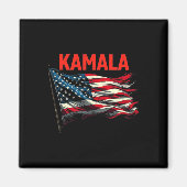 Kamala Amerikaanse vlag Magneet (Voorkant)