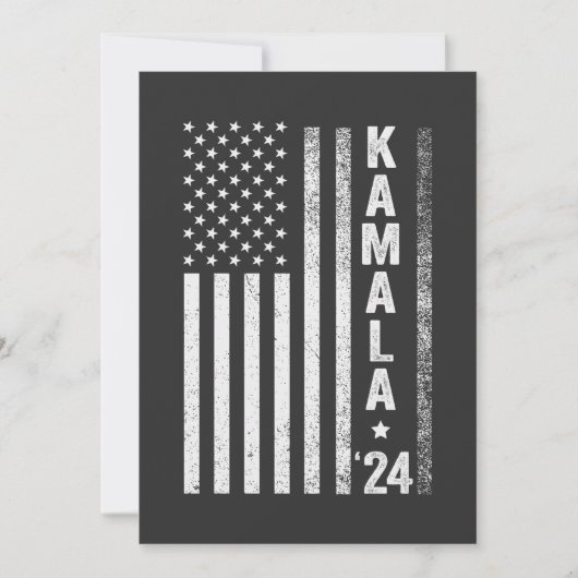 Kamala Amerikaanse Vlag President Verkiezing VS Kaart (Voorkant)