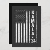 Kamala Amerikaanse Vlag President Verkiezing VS Kaart (Voorkant / Achterkant)