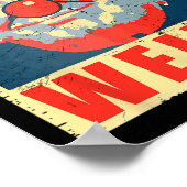 Kamala Anti Trump Clown  Retro Trump Raar Poster (Hoek)