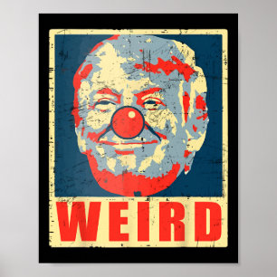 Kamala Anti Trump Clown Retro Trump Raar Poster