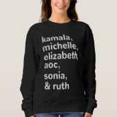 Kamala, AOC, RBG, Ruth Bader Michelle Obama Trui (Voorkant)