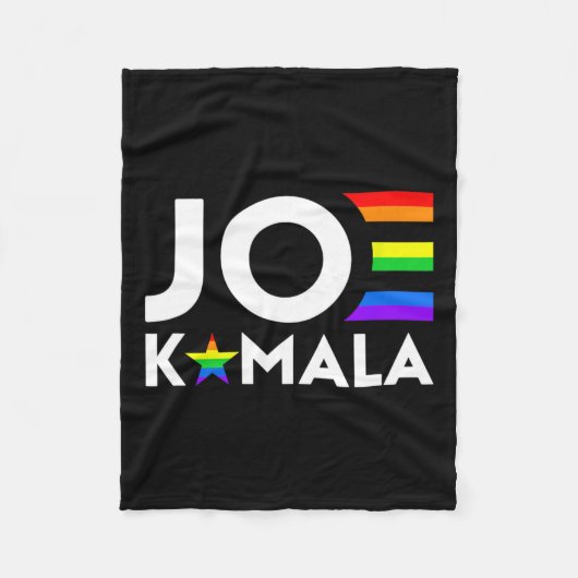 Kamala Biden Harris 2020 LGBT Gay Pride Vlag Democ Fleece Deken (Voorkant)