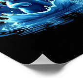 Kamala Blue Cats Wave - Schattige voor katteneigen Poster (Hoek)