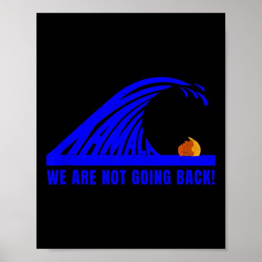 Kamala Blue Wave 2024 Harris Wheimer Presidential Poster (Voorkant)