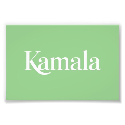 Kamala Brat Kamala Harris voor President 2024 Foto Afdruk (Voorkant)