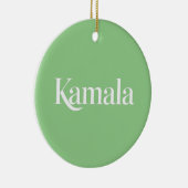 Kamala Brat Kamala Harris voor President 2024 Keramisch Ornament (Rechts)