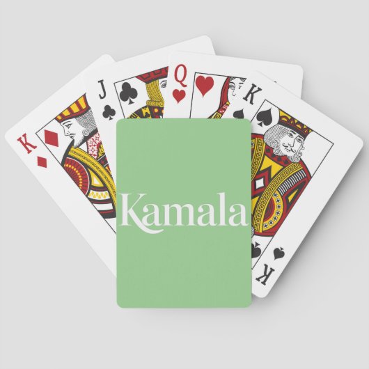 Kamala Brat Kamala Harris voor President 2024 Pokerkaarten (Achterkant)