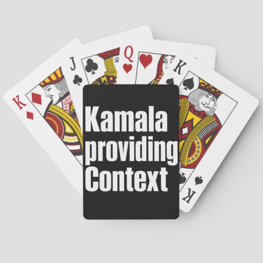 Kamala Brat Lime Green Context Bieden Pokerkaarten (Achterkant)