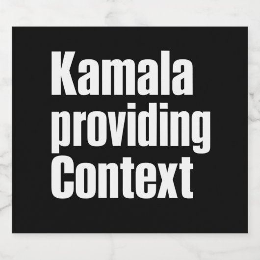 Kamala Brat Lime Green voor context Bier Etiket (Enkel label)