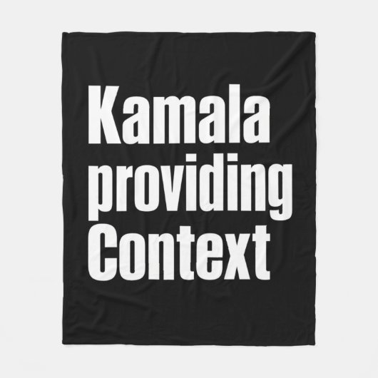 Kamala Brat Lime Green voor context Fleece Deken (Voorkant)