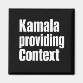 Kamala Brat Lime Green voor context Magneet (Voorkant)