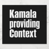 Kamala Brat Lime Groen Context Bieden Bier Etiket (Enkel label)