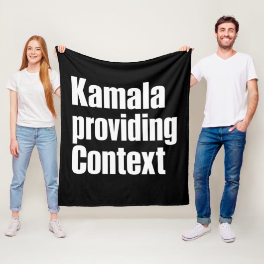 Kamala Brat Lime Groen Context Bieden Fleece Deken (In situ)