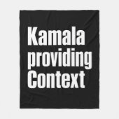 Kamala Brat Lime Groen Context Bieden Fleece Deken (Voorkant)