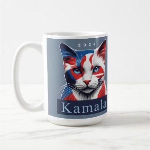 Kamala Cat 2024 Amerikaanse verkiezingsdemocraat Koffiemok