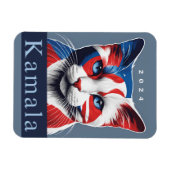 Kamala Cat 2024 Amerikaanse verkiezingsdemocraat Magneet (Horizontaal)