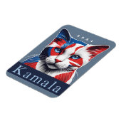 Kamala Cat 2024 Amerikaanse verkiezingsdemocraat Magneet (Linkerzijde)
