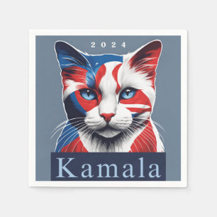 Kamala Cat 2024 Amerikaanse verkiezingsdemocraat Servet