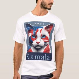 Kamala Cat 2024 Amerikaanse verkiezingsdemocraat T-shirt
