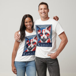 Kamala Cat 2024 Amerikaanse verkiezingsdemocraat T-shirt