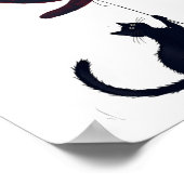 Kamala Cat Comma La Cat T-shirt Kinderloze Cat Lad Poster (Hoek)