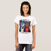 Kamala Cat Dames T-shirt (Voorkant volledig)