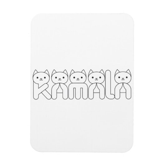 Kamala Cat Letter President 2024 Magneet (Verticaal)