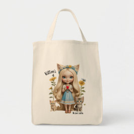 Kamala Cats Kinder aangepaste gepersonaliseerde ki Tote Bag