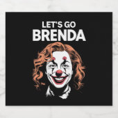 Kamala Clown Laten we gaan Brenda Bier Etiket (Enkel label)