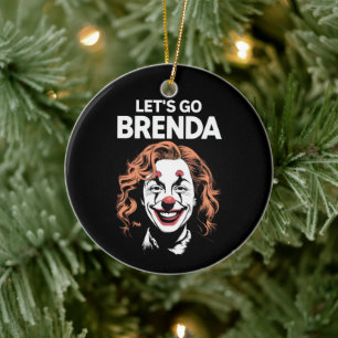 Kamala Clown Laten we gaan Brenda Keramisch Ornament