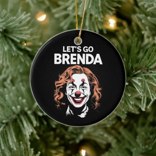 Kamala Clown Laten we gaan Brenda Keramisch Ornament (Boom)