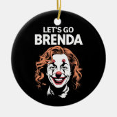 Kamala Clown Laten we gaan Brenda Keramisch Ornament (Voorkant)