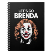 Kamala Clown Laten we gaan Brenda Notitieboek (Voorkant)